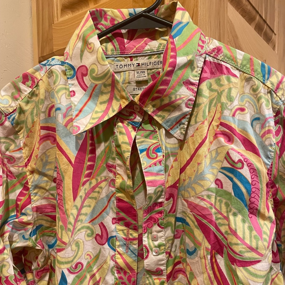 Tommy Hilfiger Womens Button Down